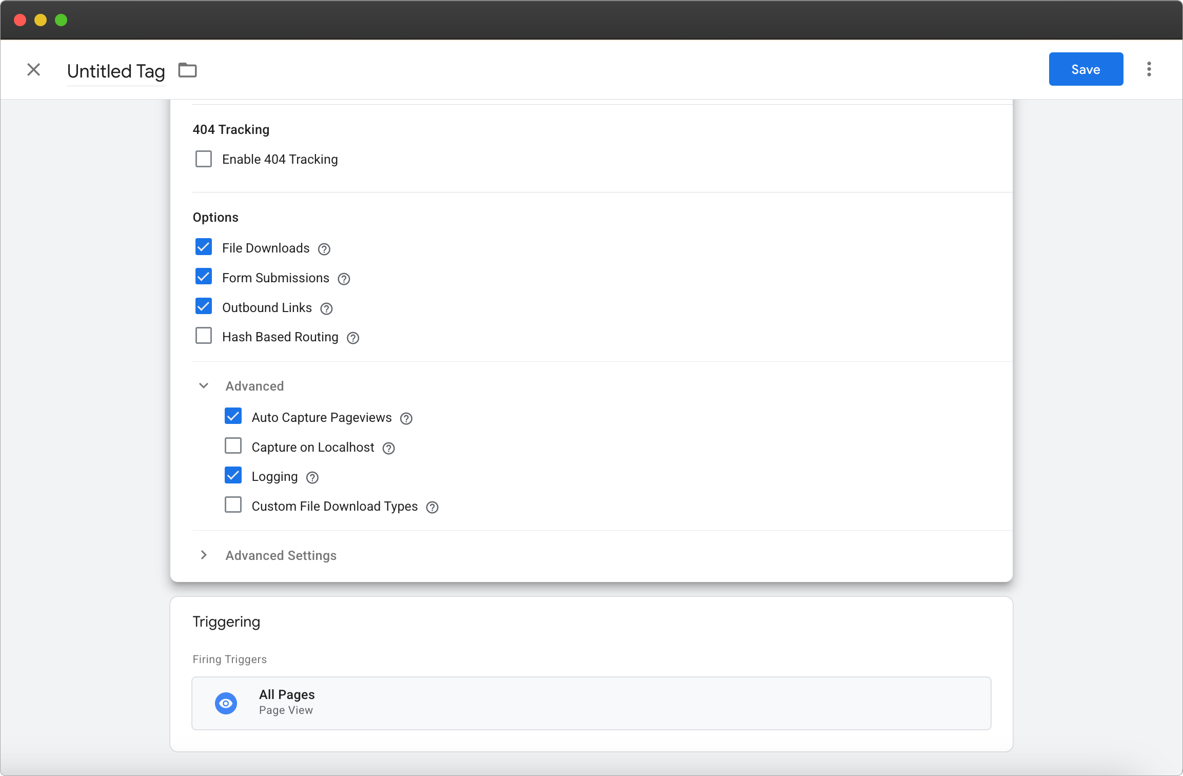 init-tag-settings in plausible gtm init-tag-settings