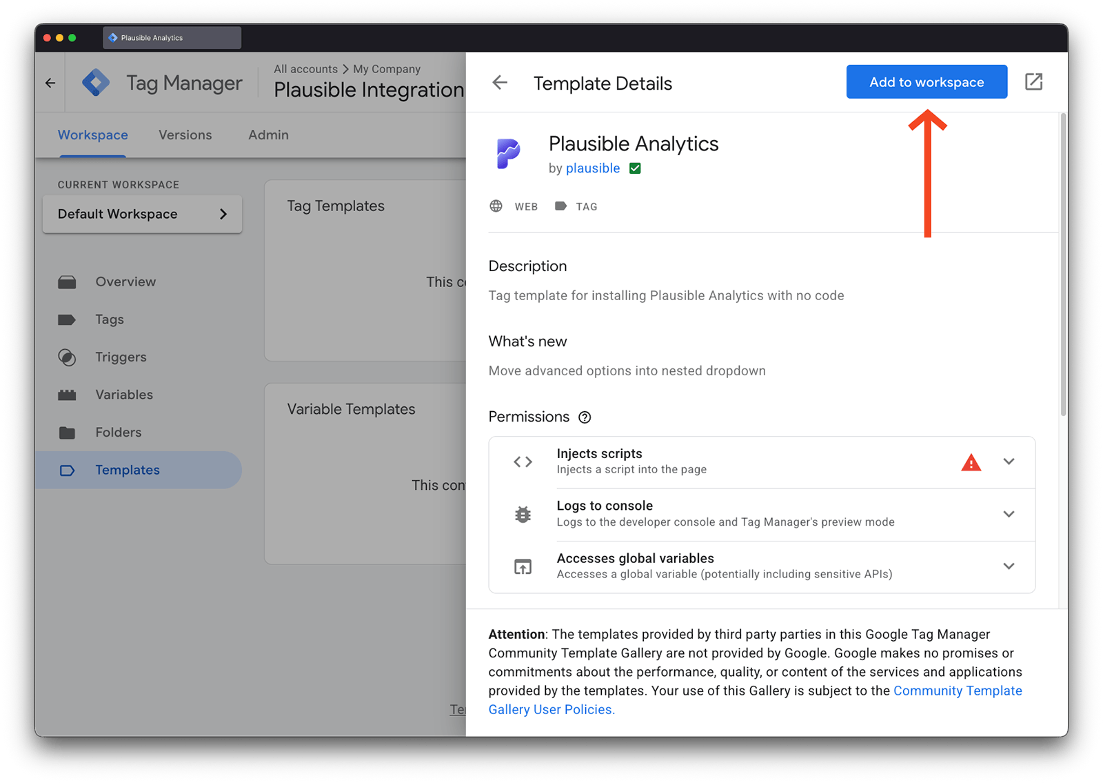 Plausible GTM Template